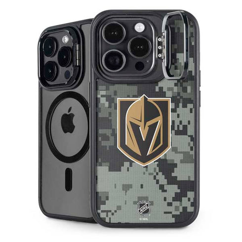 NHL Vegas Golden Knights Camo iPhone 15 Pro Kickstand Case