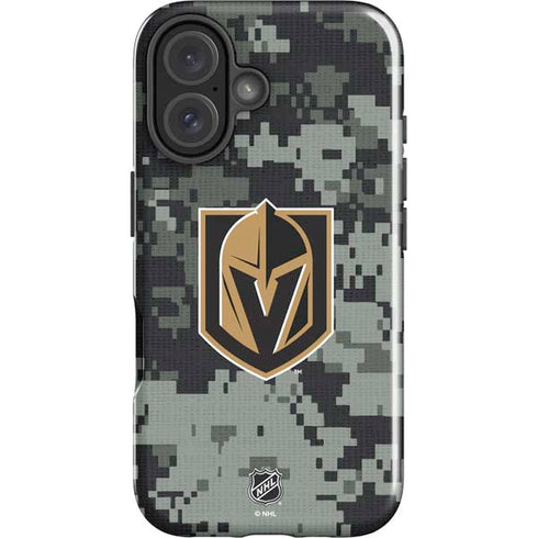NHL Vegas Golden Knights Camo iPhone 16 Impact Case
