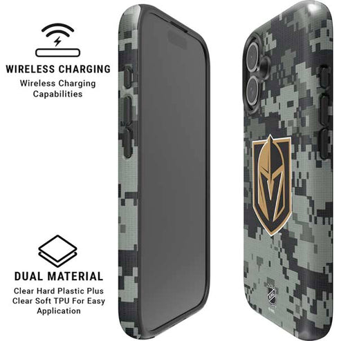 NHL Vegas Golden Knights Camo iPhone 16 Magsafe Impact Case