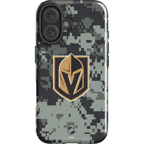 NHL Vegas Golden Knights Camo iPhone 16 Plus Impact Case