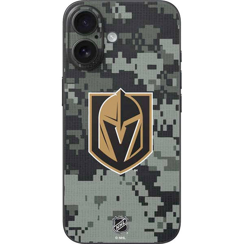 NHL Vegas Golden Knights Camo iPhone 16 Skin