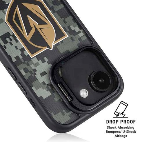 NHL Vegas Golden Knights Camo iPhone 16e Kickstand Case