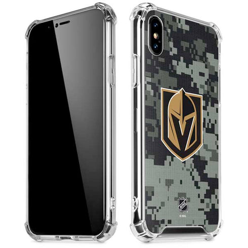 NHL Vegas Golden Knights Camo iPhone X/XS Clear Case