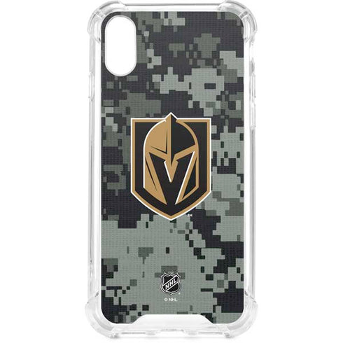 NHL Vegas Golden Knights Camo iPhone XS Clear Case