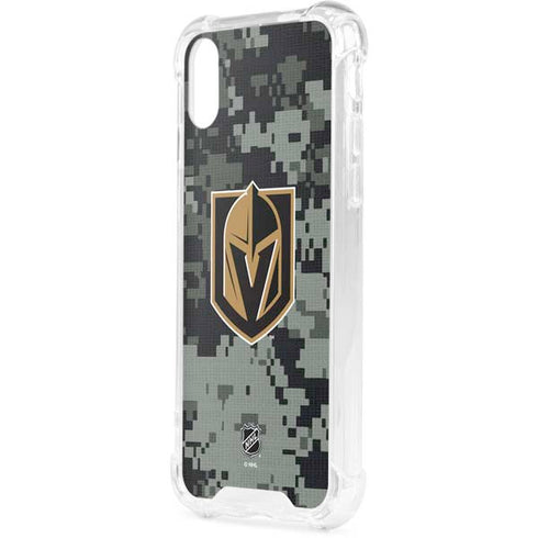 NHL Vegas Golden Knights Camo iPhone XS Clear Case