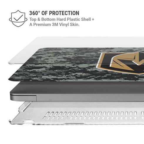 NHL Vegas Golden Knights Camo MacBook Pro 14in (2021-24) Case plus Skin