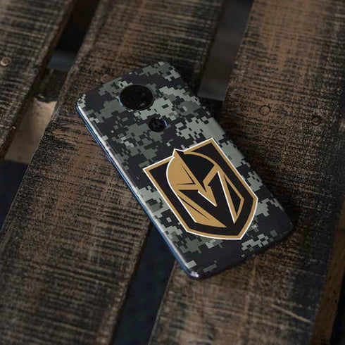 NHL Vegas Golden Knights Camo Moto E5 Plus Skin