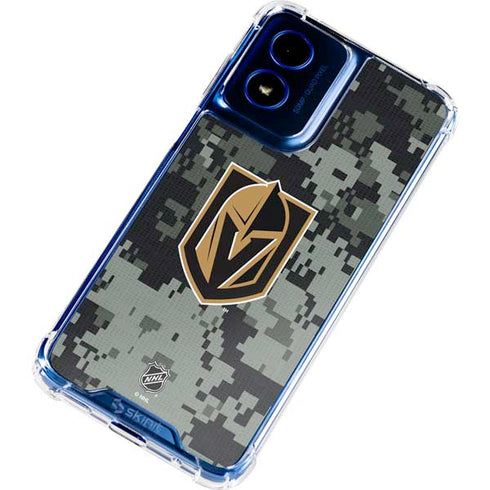 NHL Vegas Golden Knights Camo Moto G 5G (2024) Clear Case