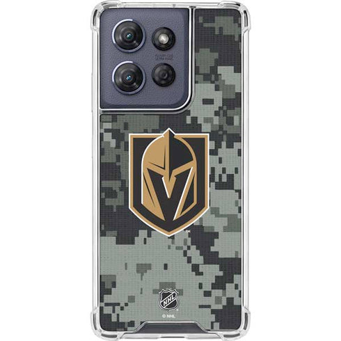 NHL Vegas Golden Knights Camo Moto G Play 5G (2025) Clear Case