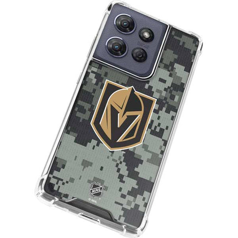 NHL Vegas Golden Knights Camo Moto G Play 5G (2025) Clear Case