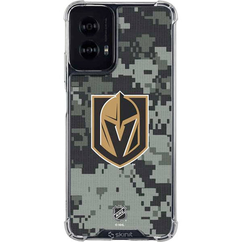 NHL Vegas Golden Knights Camo Moto G Power 5G (2024) Clear Case