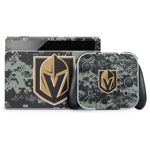 NHL Vegas Golden Knights Camo Nintendo Skins