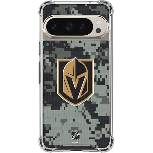 NHL Vegas Golden Knights Camo Pixel 9/9 Pro Clear Case