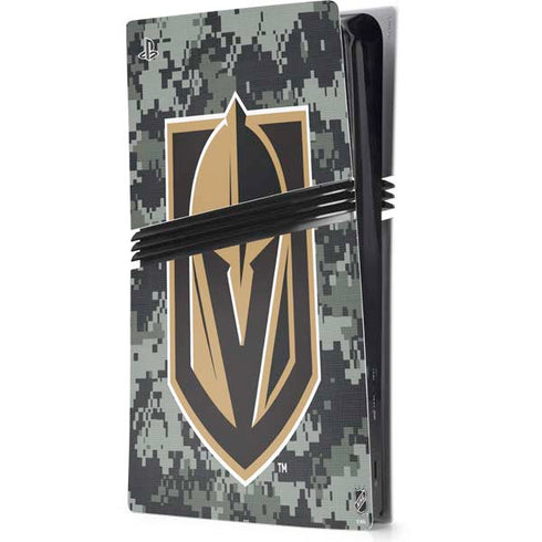 NHL Vegas Golden Knights Camo PS5 Pro Console Skin