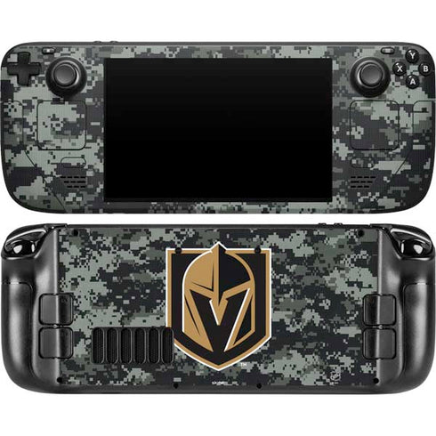 NHL Vegas Golden Knights Camo Steam Deck Handheld Gaming Computer OLED Skin