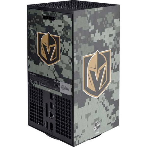 NHL Vegas Golden Knights Camo XBox Series X Digital Edition Console Skin