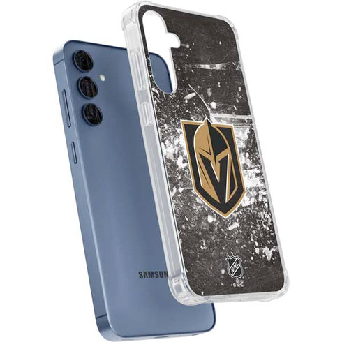 NHL Vegas Golden Knights Frozen Galaxy A55 5G Clear Case
