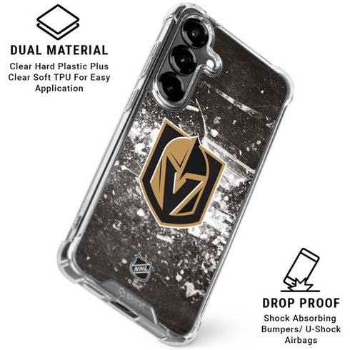 NHL Vegas Golden Knights Frozen Galaxy S26 Clear Case