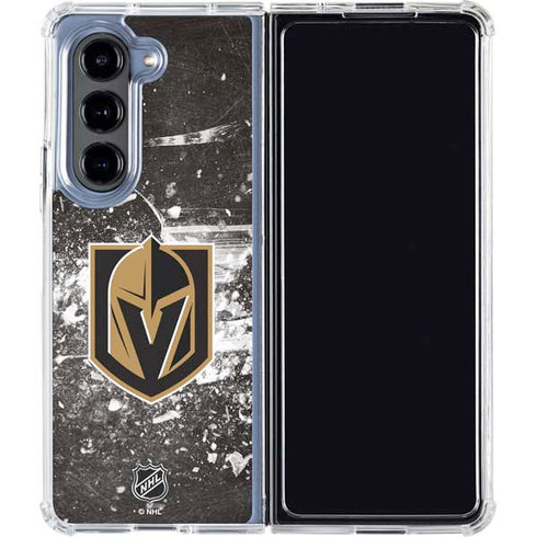 NHL Vegas Golden Knights Frozen Galaxy Z Fold5 5G Clear Case