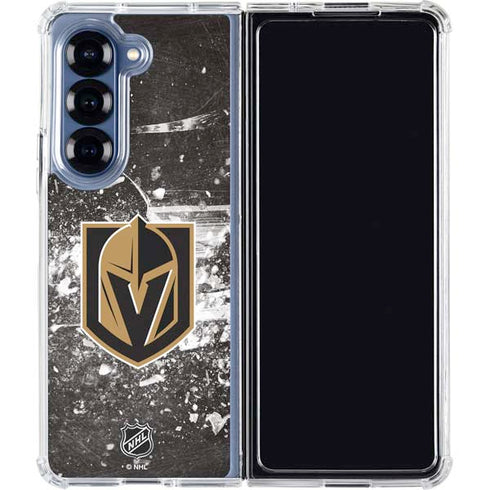 NHL Vegas Golden Knights Frozen Galaxy Z Fold7 Clear Case