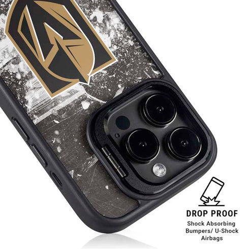 NHL Vegas Golden Knights Frozen iPhone 14 Pro Max Kickstand Case