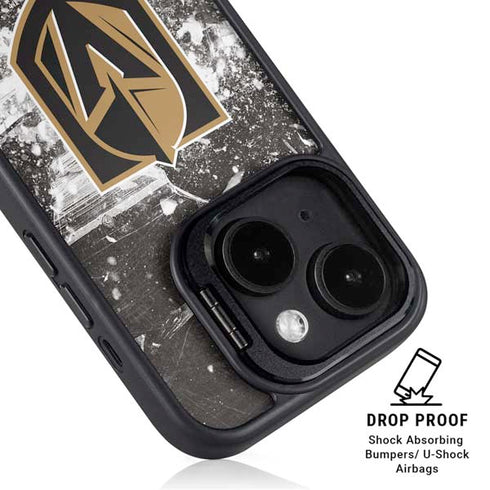 NHL Vegas Golden Knights Frozen iPhone 15 Kickstand Case