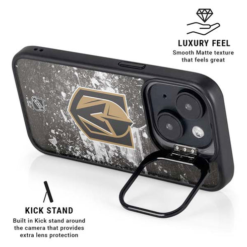 NHL Vegas Golden Knights Frozen iPhone 15 Plus Kickstand Case