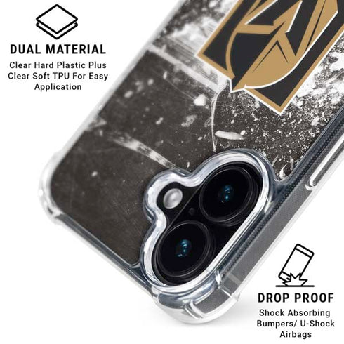 NHL Vegas Golden Knights Frozen iPhone 16 Plus Clear Case
