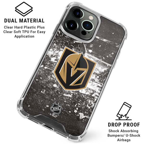 NHL Vegas Golden Knights Frozen iPhone 16 Pro Max Clear Case