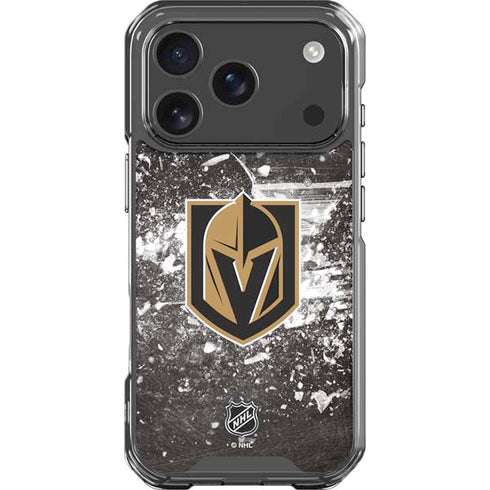 NHL Vegas Golden Knights Frozen iPhone 17 Pro Clear Case
