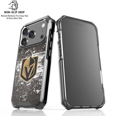 NHL Vegas Golden Knights Frozen iPhone 17 Pro Max Clear Case