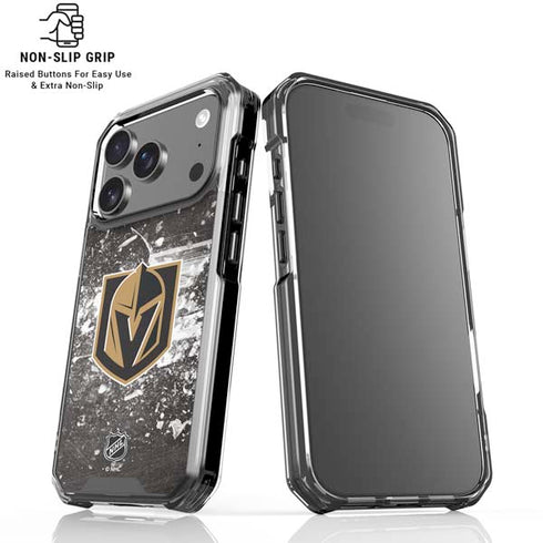 NHL Vegas Golden Knights Frozen iPhone 18 Pro Clear Case