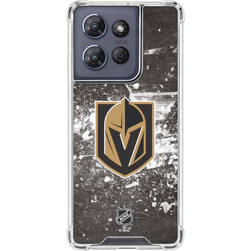 NHL Vegas Golden Knights Frozen Moto G 5G (2025) Clear Case