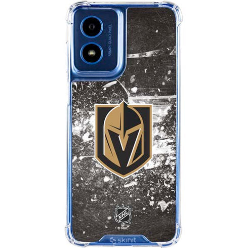 NHL Vegas Golden Knights Frozen Moto G 5G (2024) Clear Case