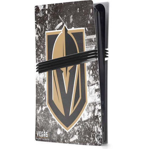NHL Vegas Golden Knights Frozen PS5 Pro Console Skin