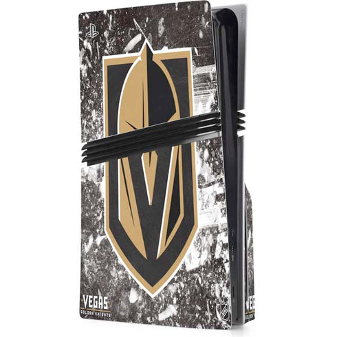 NHL Vegas Golden Knights Frozen PS5 Pro Disk Console Skin
