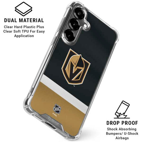 NHL Vegas Golden Knights Jersey Galaxy S26 Plus Clear Case