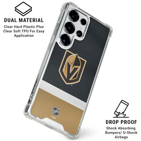 NHL Vegas Golden Knights Jersey Galaxy S26 Ultra Clear Case