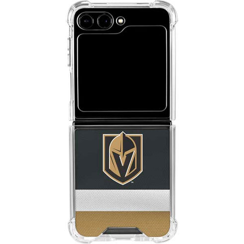 NHL Vegas Golden Knights Jersey Galaxy Z Flip6 Clear Case