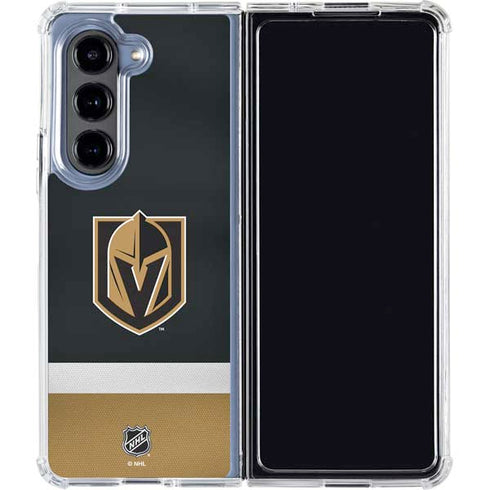 NHL Vegas Golden Knights Jersey Galaxy Z Fold5 5G Clear Case