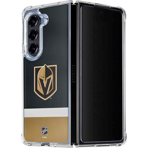 NHL Vegas Golden Knights Jersey Galaxy Z Fold5 5G Clear Case