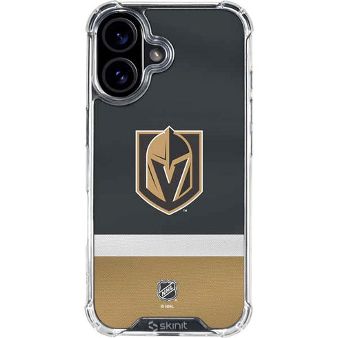 NHL Vegas Golden Knights Jersey iPhone 16 Clear Case
