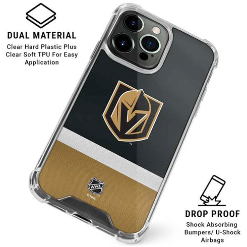 NHL Vegas Golden Knights Jersey iPhone 16 Pro Max Clear Case