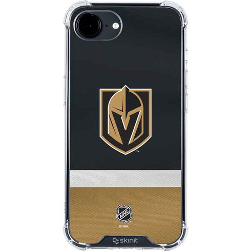 NHL Vegas Golden Knights Jersey iPhone 16e Clear Case