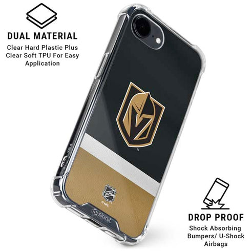 NHL Vegas Golden Knights Jersey iPhone 16e Clear Case