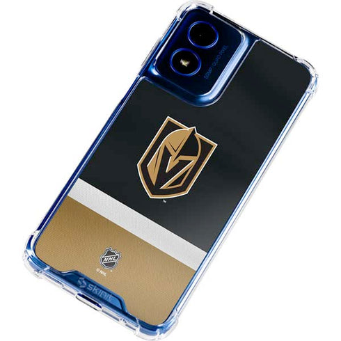 NHL Vegas Golden Knights Jersey Moto G 5G (2024) Clear Case