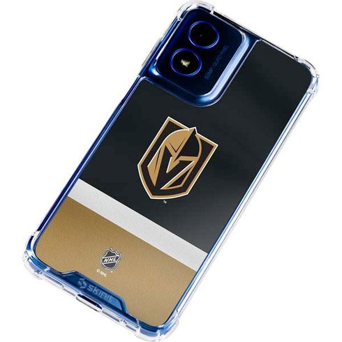 NHL Vegas Golden Knights Jersey Moto G Play 4G (2024) Clear Case