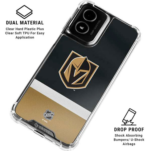 NHL Vegas Golden Knights Jersey Moto G Power 5G (2024) Clear Case