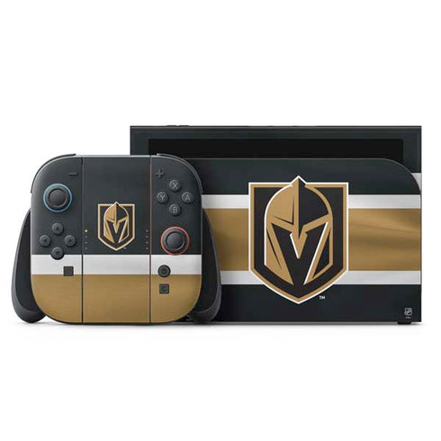 NHL Vegas Golden Knights Jersey Nintendo Switch 2 (2025) with Joy-Con Skin