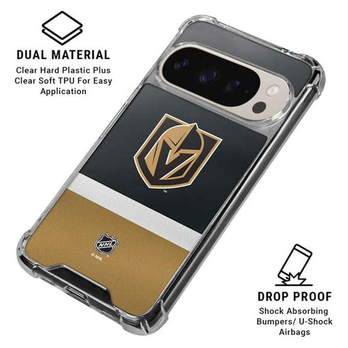 NHL Vegas Golden Knights Jersey Pixel 9/9 Pro Clear Case